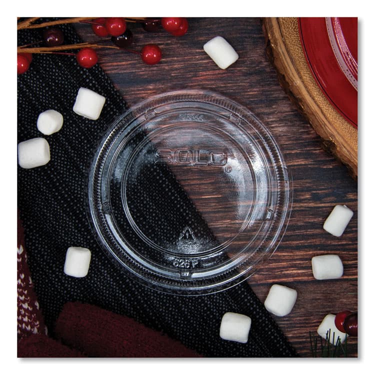 DART PETE Plastic Flat Cold Cup Lids, Fits 12 oz to 24 oz Cold Cups, Clear, 1,000/Carton (DCC626TP) thumbnail 4