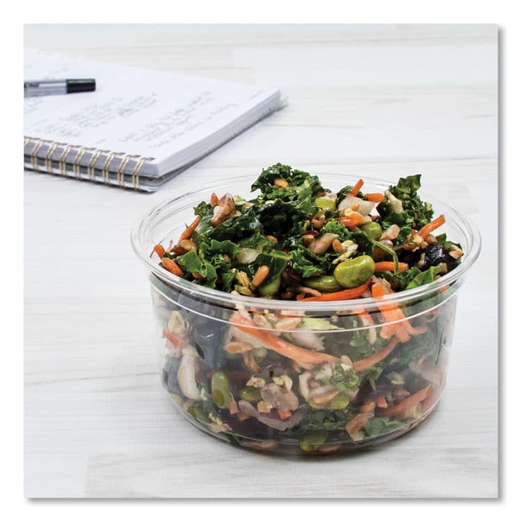 DART Bare Eco-Forward RPET Deli Containers, ProPlanet Seal, 12 oz, Clear, Plastic, 50/Pack, 10/Carton (SCCDM12R) thumbnail 4