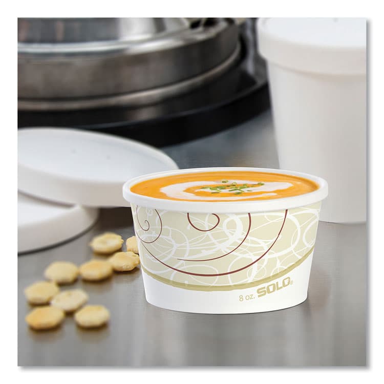 DART Flexstyle Double Poly Paper Containers, 8 oz, Symphony Design, Paper, 25/Pack, 20 Packs/Carton (SCCHS4085SYM) thumbnail 4