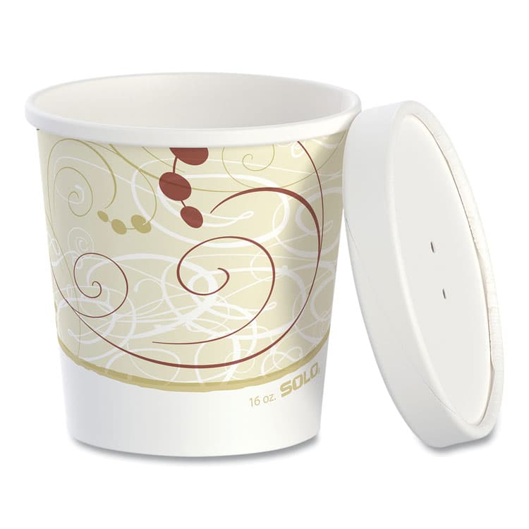 DART Flexstyle Double Poly Food Combo Packs, 16 oz, Symphony, Paper, 25 Combos/Sleeve, 10 Sleeves/Carton (SCCKHB16ASYM)