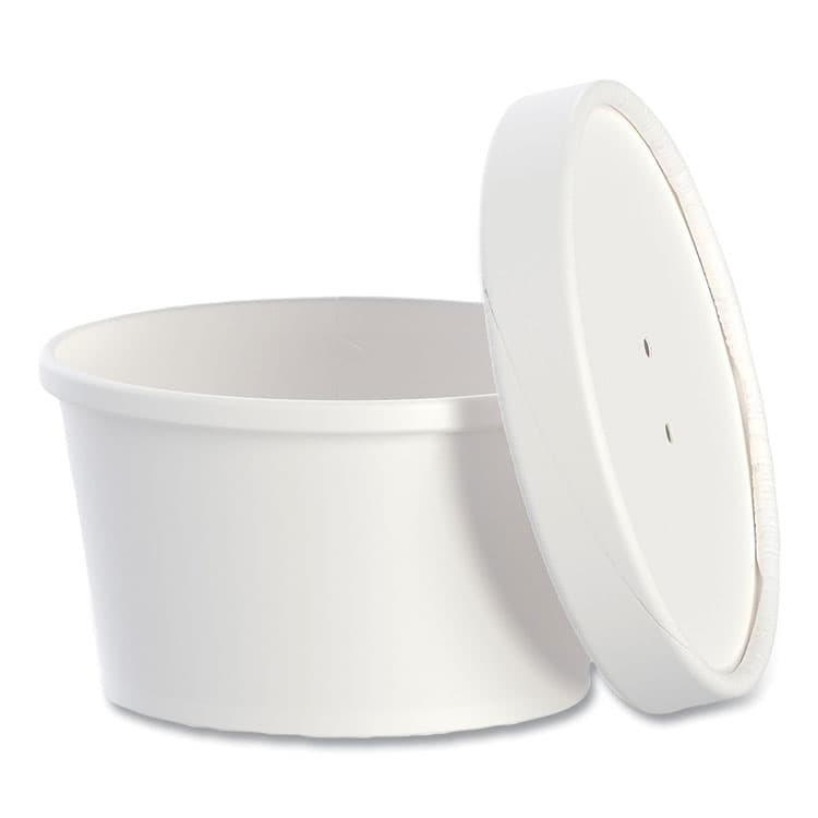 DART Flexstyle Double Poly Food Combo Packs, 8 oz, White, Paper, 25/Pack, 10 Packs/Carton (SCCKHSB8AWH)