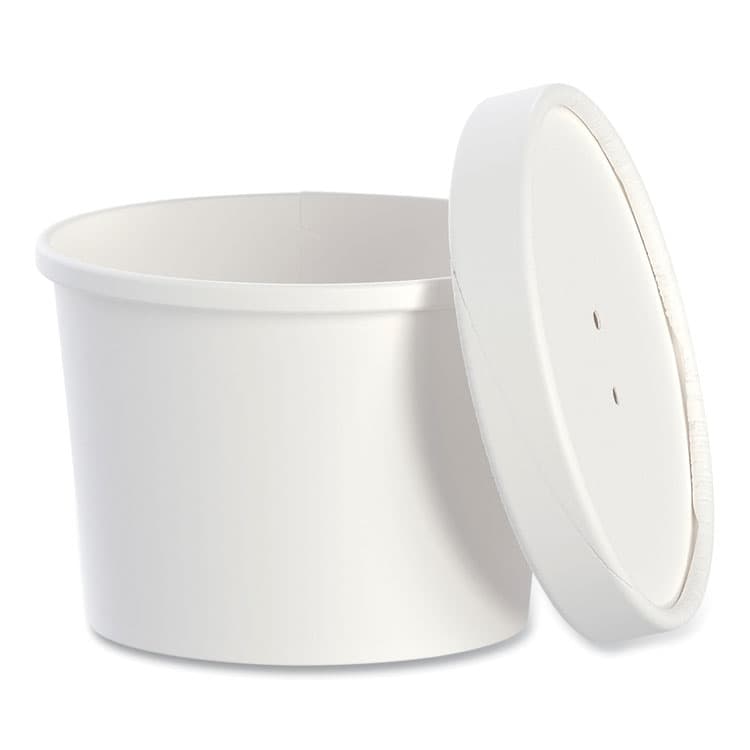 DART Flexstyle Food Lid Container, 12.1 oz, 3.6" Diameter, White, Plastic, 250/Carton (SCCKHSB12AWH)