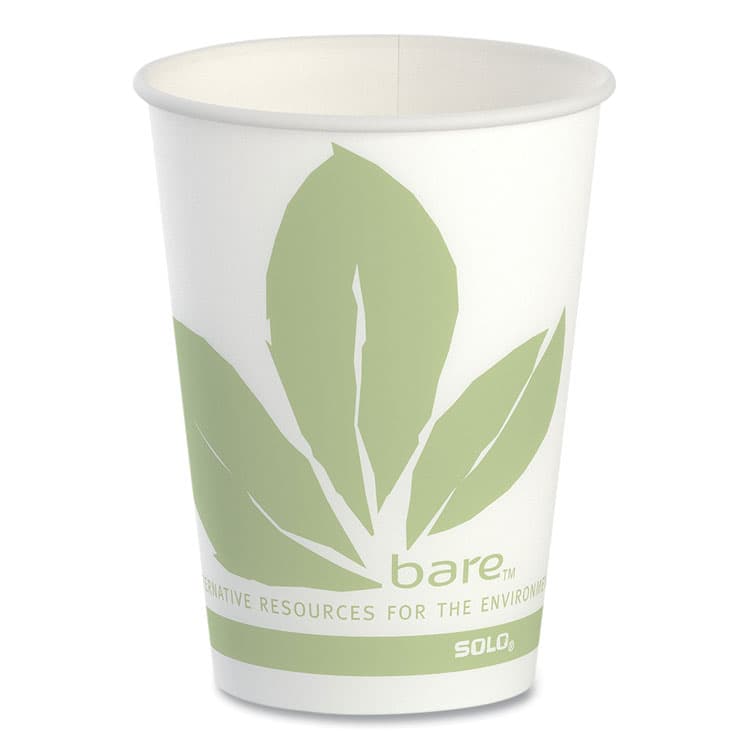 DART Bare Eco-Forward Paper Cold Cups, ProPlanet Seal, 9 oz, Green/White, 100/Sleeve, 20 Sleeves/Carton (SCCR9BBJD110CT)