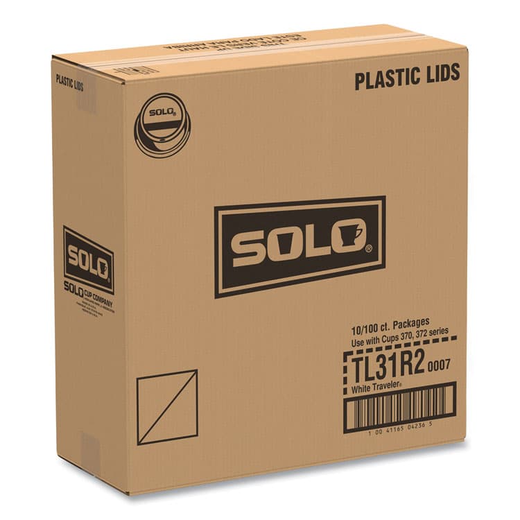 DART Traveler Cappuccino Style Dome Lid, Fits 10 oz Hot Cups, Plastic, White, 100/Pack, 10 Packs/Carton (SCCTL31R2) thumbnail 2