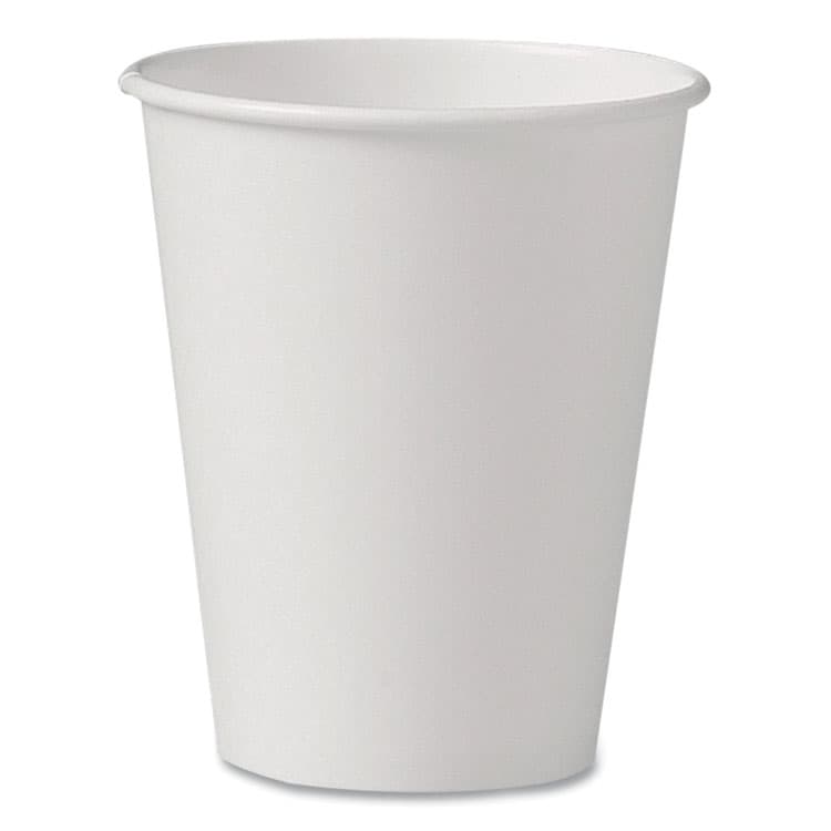 DART Uncoated Paper Cups, Hot Drink, 8 oz, White, 1,000/Carton (SCCU508NU)