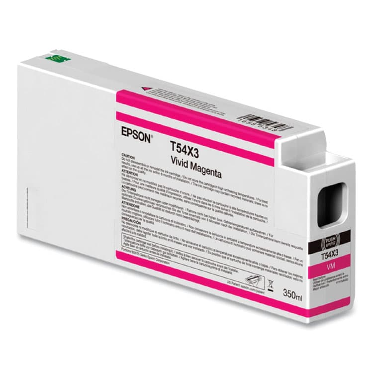 EPSON AMERICA, . T54X300 (T54X) UltraChrome HD Ink, 350 mL, Vivid Magenta (EPST54X300)