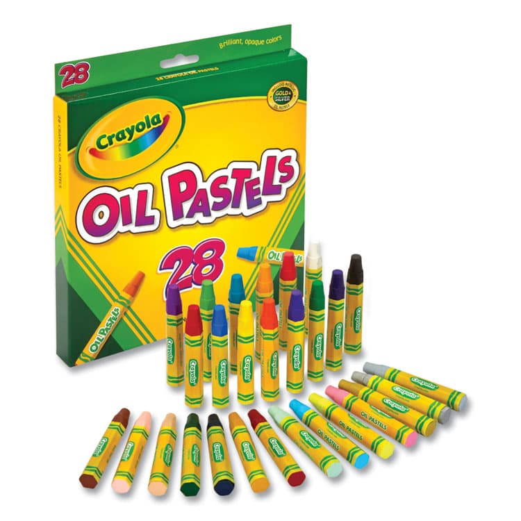 BINNEY & SMITH / CRAYOLA Oil Pastels, 28 Assorted Colors, 28/Pack (CYO524628)