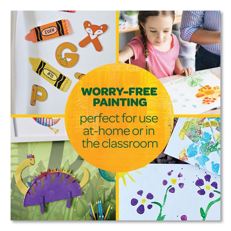 BINNEY & SMITH / CRAYOLA Washable Paint, 6 Assorted Colors, 2 oz Bottle, 6/Pack (CYO541204) thumbnail 4