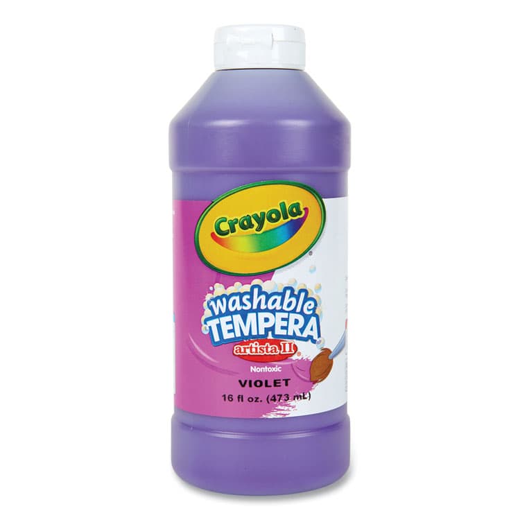 BINNEY & SMITH / CRAYOLA Artista II Washable Tempera Paint, Violet, 16 oz Bottle (CYO543115040)