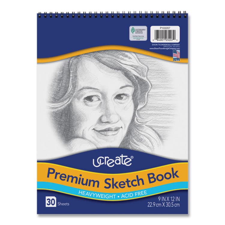 PACON CORPORATION Art1st Artist's Sketch Pad, Unruled, (30) White 9 x 12 Sheets (PAC103207)