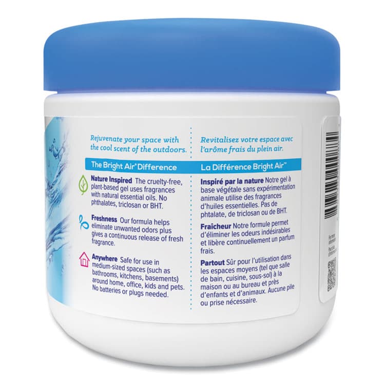 BRIGHT AIR Super Odor Eliminator, Cool and Clean, Blue, 14 oz Jar (BRI900090EA) thumbnail 3