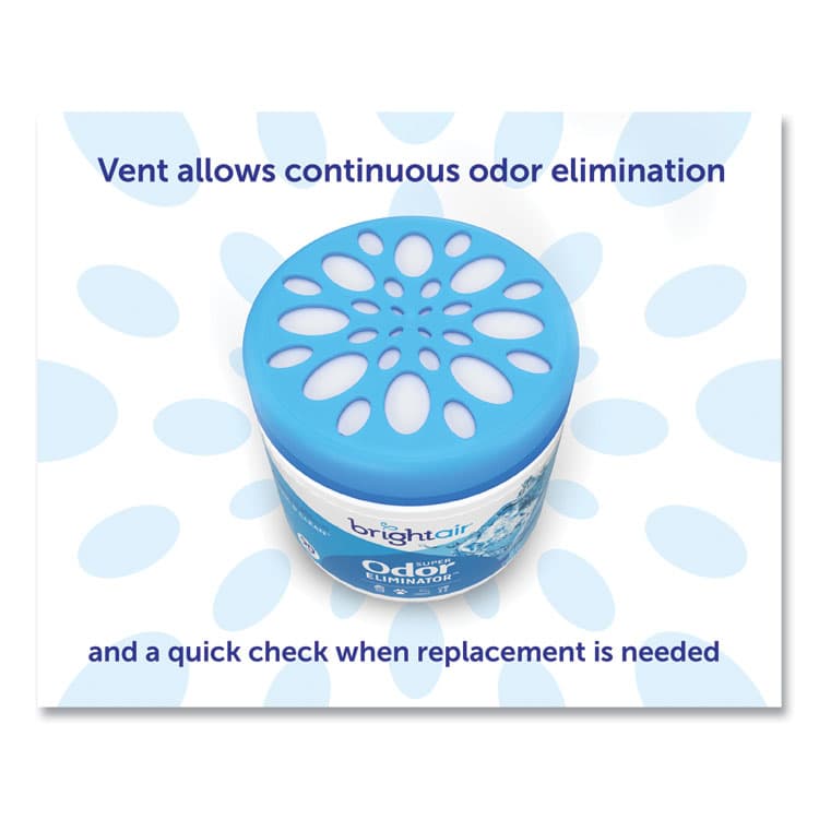 BRIGHT AIR Super Odor Eliminator, Cool and Clean, Blue, 14 oz Jar (BRI900090EA) thumbnail 4