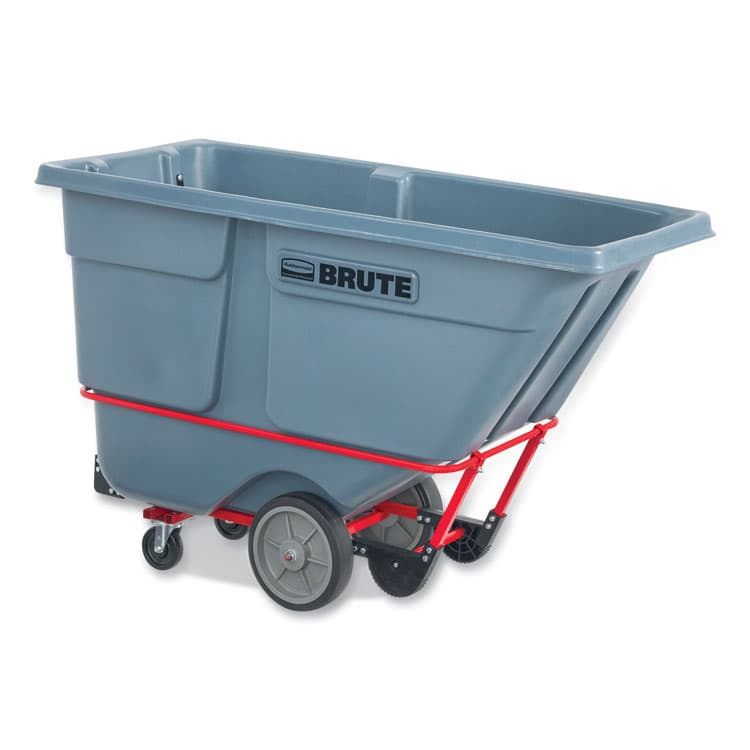 RUBBERMAID COMMERCIAL PROD. 1 cu yd BRUTE DURATILT Frame Tilt Truck, Heavy Duty, 2,100 lb Capacity, Gray (RCP2192467)