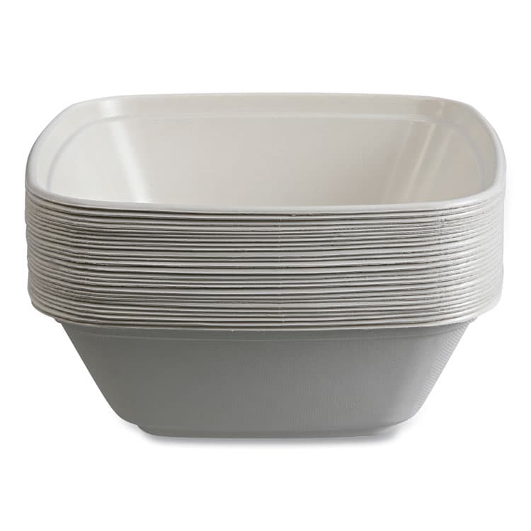 ECO-PRODUCTS,INC. Regalia Sugarcane Servingware, Bowl, 160 oz, White, 100 Bowls/Carton (ECOEPBL160LNFA) thumbnail 2
