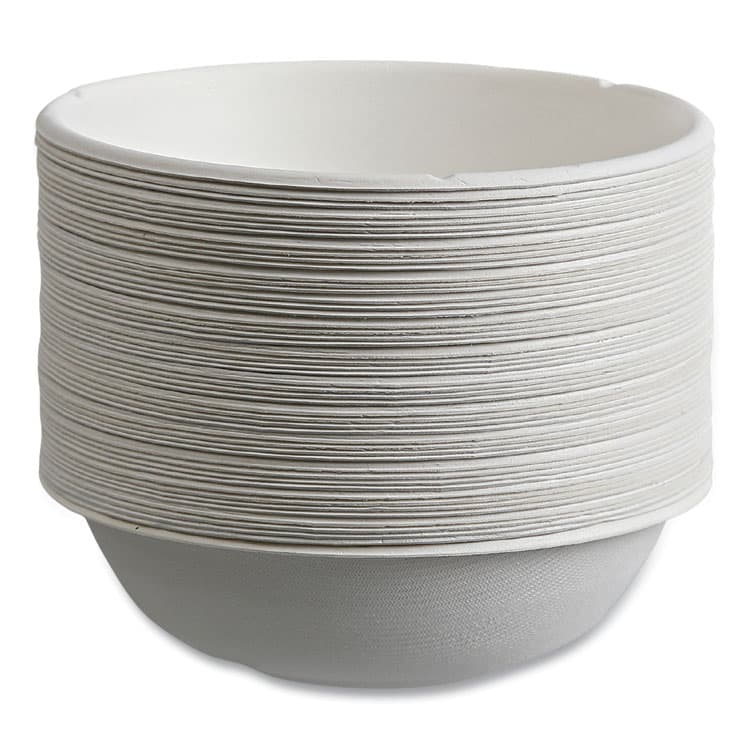 ECO-PRODUCTS,INC. Vanguard Renewable and Compostable Sugarcane Bowls, 16 oz, White, 800/Carton (ECOEPBL16CNFA) thumbnail 3