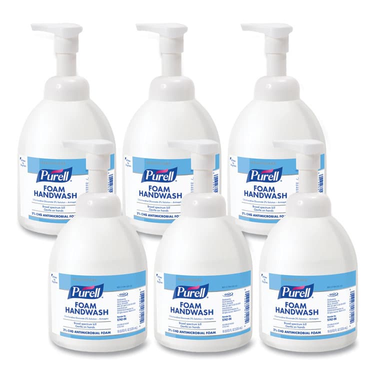 GO-JO INDUSTRIES Healthcare HEALTHY SOAP 2% CHG Antimicrobial Foam, Fragrance-Free, 535 mL, 4/Carton (GOJ574206CT)