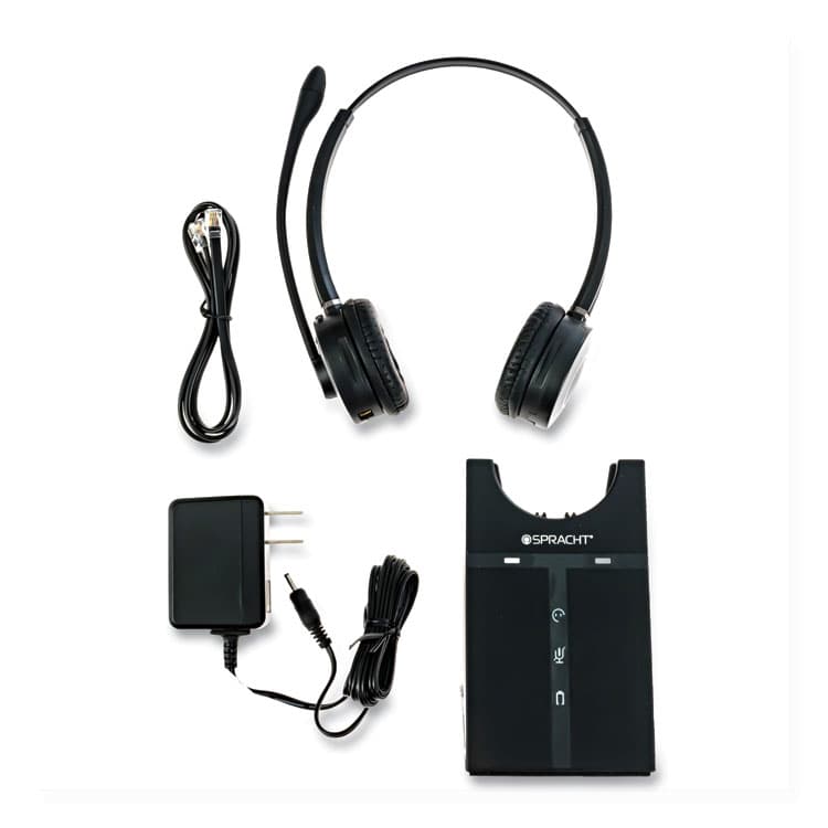 SPRACHT ZuM Maestro DECT Binaural Over The Head Headset, Black (SPTHS2019)