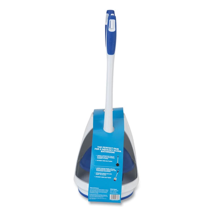 BUTLER HOME PRODUCTS Turbo Plunger and Bowl Brush Set, 12.5" Plastic Handle, 6" dia, White (BUT440436) thumbnail 2