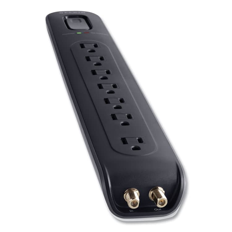 BELKIN COMPONENTS Ultimate Surge Protector, 7 AC Outlets, 4 ft Cord, 2,000 J, Black (BLKBV10703004BK) thumbnail 3