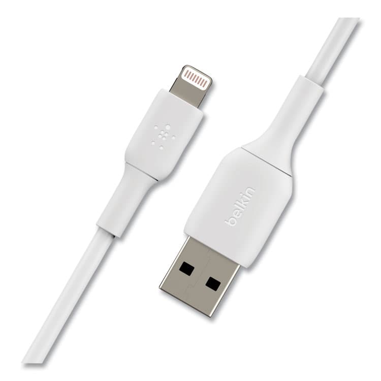 BELKIN COMPONENTS BOOST CHARGE Apple Lightning to USB-A ChargeSync Cable, 9.8 ft, White (BLKCAA001BT3MWH) thumbnail 2