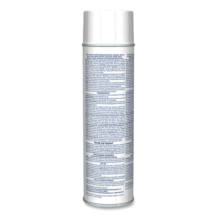 BOARDWALK Foaming Disinfectant Germicidal Cleaner, Flowery Scent, 19 oz Aerosol Can, 12/Carton (BWK343ACT) thumbnail 4