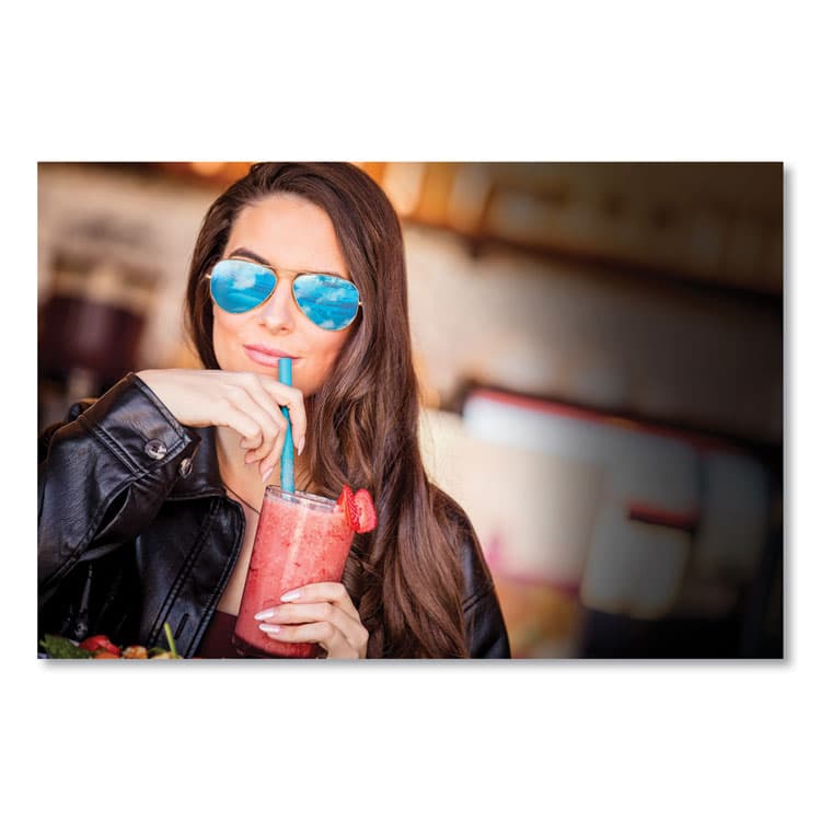 WINCUP CORPORATION Marine Biodegradable Straws, Boba Straws, 9", Ocean Blue, 720/Carton (CAR511208) thumbnail 4