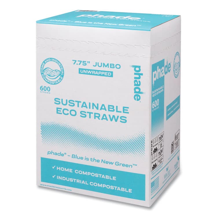 WINCUP CORPORATION Marine Biodegradable Straws, 7.75", Ocean Blue, 6,000/Carton (CAR511204) thumbnail 4