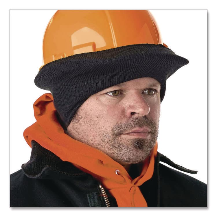 ERGODYNE CORPORATION N-Ferno 6810 Half Style Stretch Cap, One Size Fits Most, Black (EGO16810) thumbnail 2