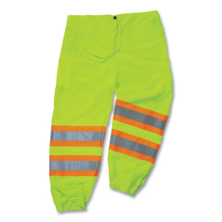 ERGODYNE CORPORATION GloWear 8911 Class E Two-Tone Pants, Small/Medium, Lime (EGO22963)