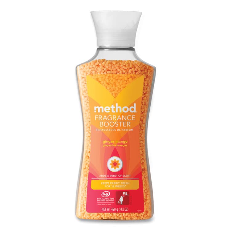 METHOD PRODUCTS . Fragrance Booster Beads, Ginger Mango Scent, 14.8 oz Bottle, 6/Carton (MTH359699)
