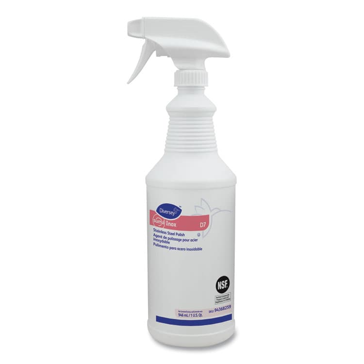 DIVERSEY Suma Inox D7, 32 oz Spray Bottle, 6/Carton (DVO94368259) thumbnail 2