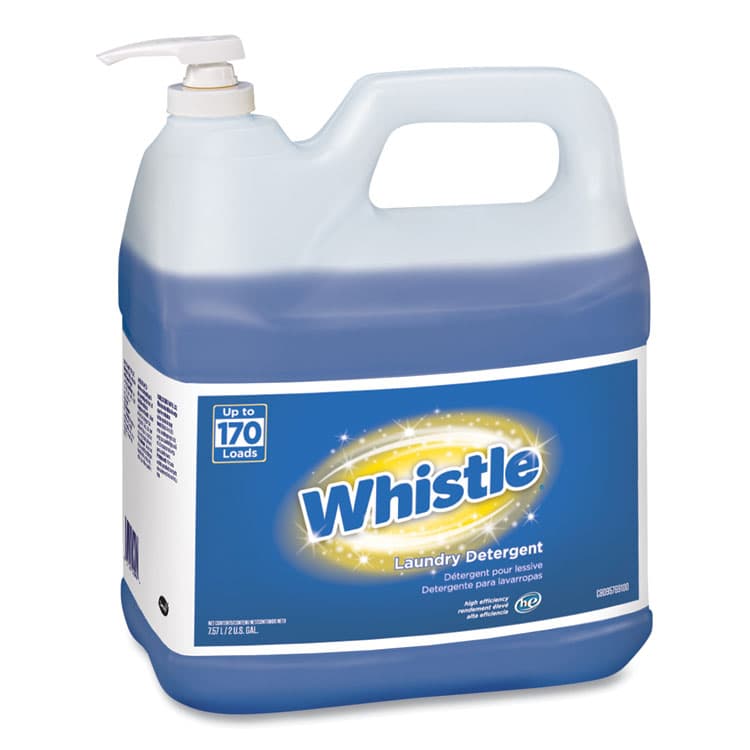 DIVERSEY Whistle Laundry Detergent (HE), Floral, 2 gal Bottle, 2/Carton (DVOCBD95769100)