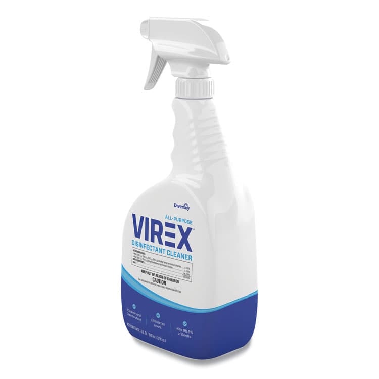 DIVERSEY Virex All-Purpose Disinfectant Cleaner, Citrus Scent, 32 oz Spray Bottle, 8/Carton (DVOCBD540533) thumbnail 3