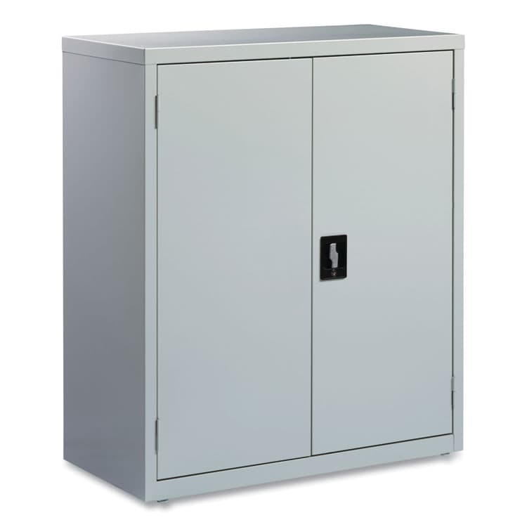 ALERA Economy Assembled Storage Cabinets, 3 Shelves, 36" x 18" x 42", Light Gray (ALEHCM4218LG) thumbnail 2