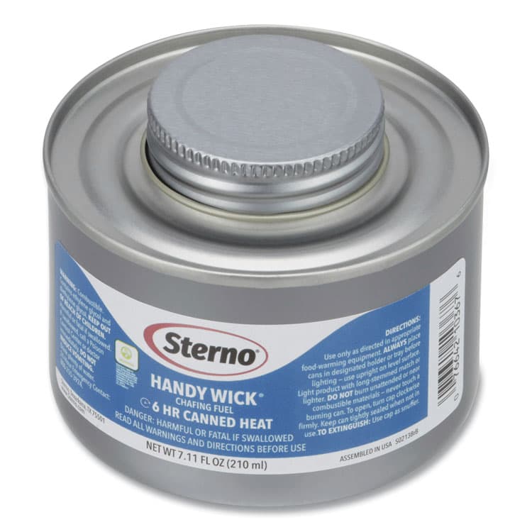 STERNO GROUP Handy Wick Chafing Fuel, Methanol, 6 Hour Burn, 7.11 oz Can, 24/Carton (STE10368)