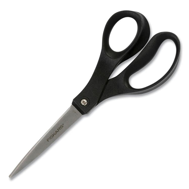 FISKARS MANUFACTURING CORP Scissors, 8" Long, Straight Black Handle (FSK1067259) thumbnail 3
