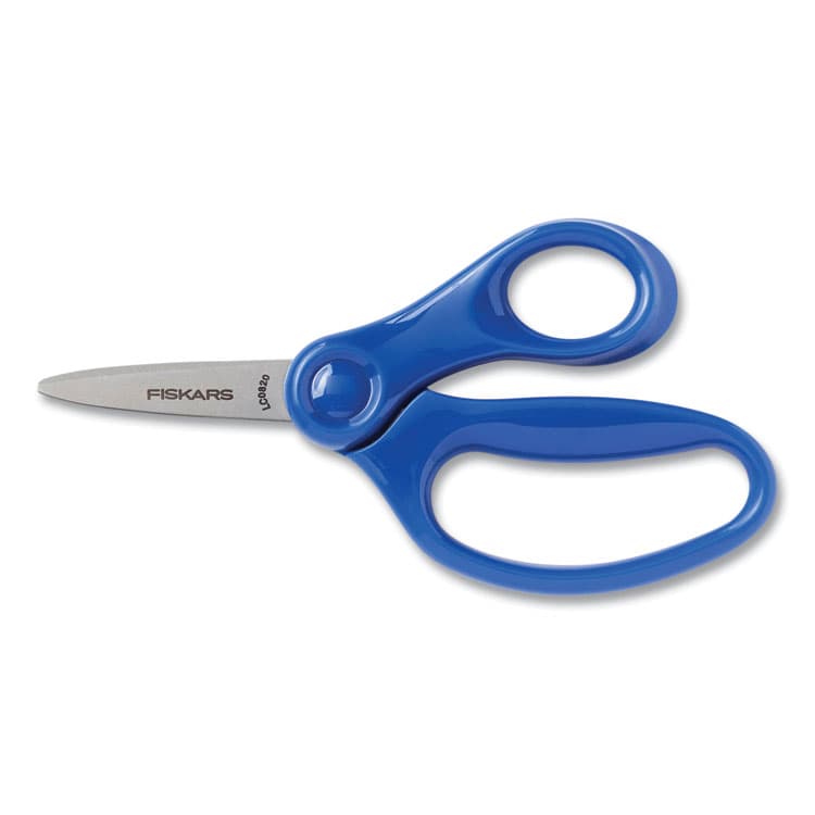 FISKARS MANUFACTURING CORP Kids Scissors Classpack, Pointed Tip, 5" Long, 1.75" Cut-Length, Straight Assorted Color Handles, 12/Pack (FSK1067002) thumbnail 4
