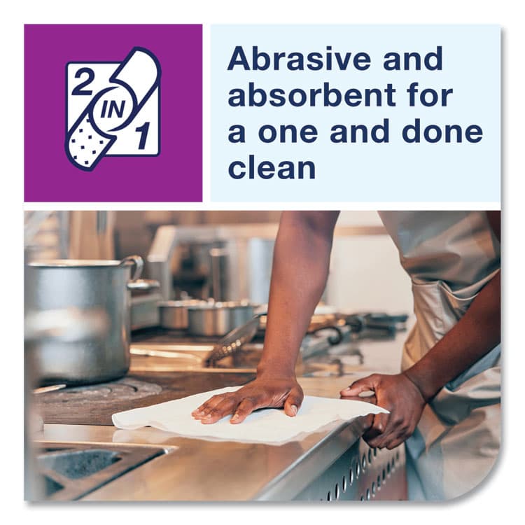 ESSITY 2 in 1 Wiper, 1-Ply, 13" x 21", White, 120/Carton (TRK192815) thumbnail 4