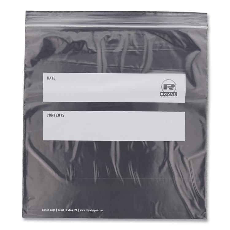 AMERCAREROYAL Zipper Bags, Gallon, 10.5" x 10.98", Clear, 250/Carton (RPPZBG1011) thumbnail 4