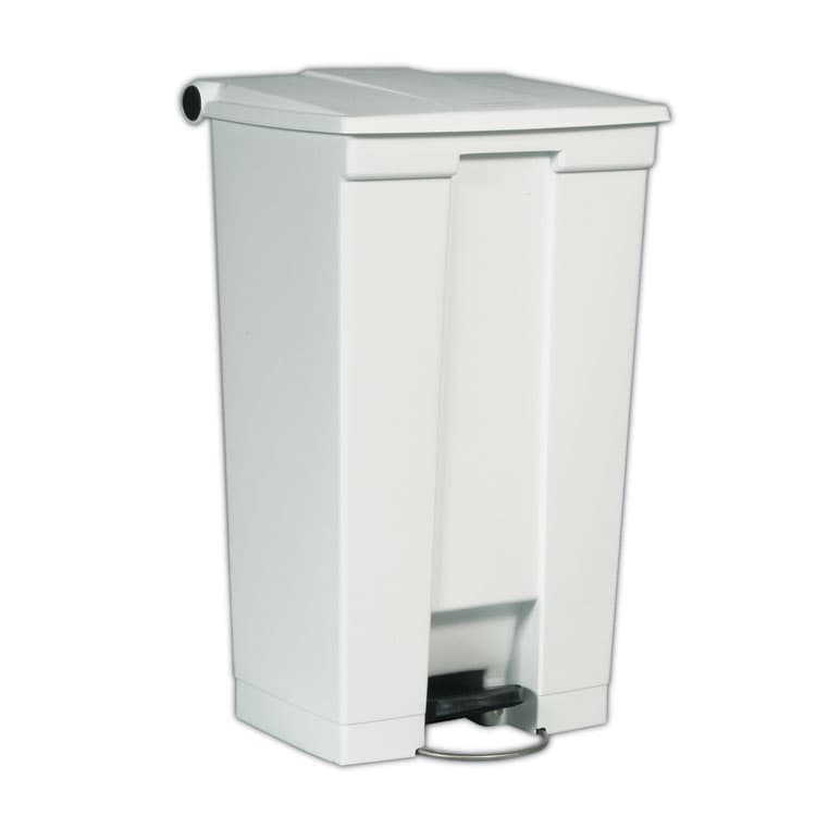 RUBBERMAID COMMERCIAL PROD. Legacy Step-On Receptacle, 23 gal, Plastic, White (RCPFG614600WHT)