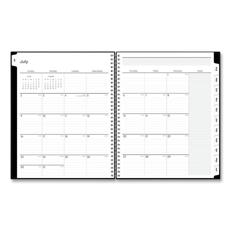 BLUE SKY Teacher's Solid Black Weekly/Monthly Lesson Planner, 9 Classes, 11 x 8.5 Sheets, 12-Month (July to June), 2025 to 2026 (BLS134433) thumbnail 3