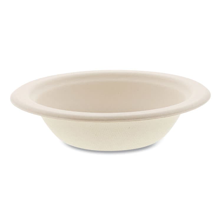BOARDWALK Bagasse PFAS-Free Dinnerware, Round Bowl, Sugarcane, 12 oz, Tan, 1,000/Carton (BWKBOWL12NPFA) thumbnail 2