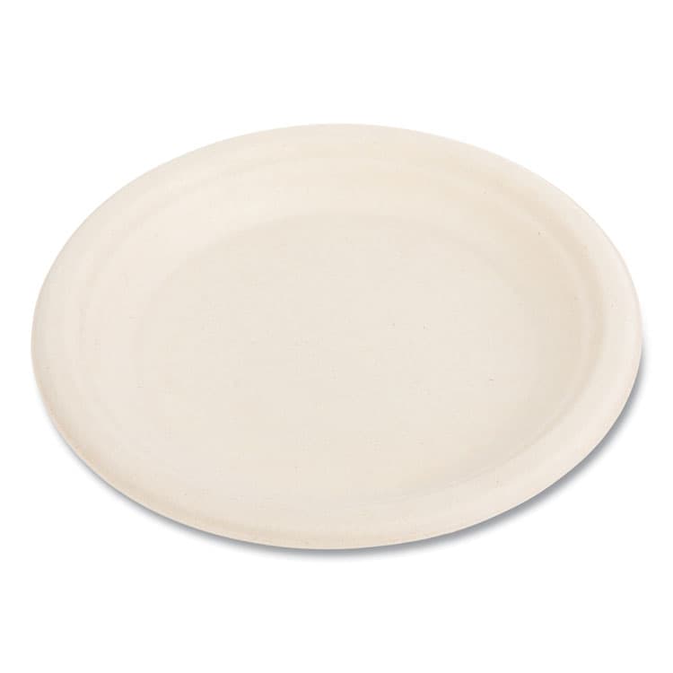 BOARDWALK Bagasse PFAS-Free Dinnerware, Plate, Sugarcane, 6" dia, Tan, 1,000/Carton (BWKPLATEWF6NPFA) thumbnail 4