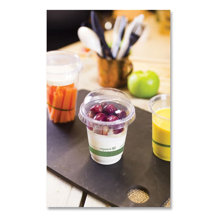 VEGWARE 76-Series Cold Cup, 7 oz, Plastic, Clear/Green, 1,000/Carton (VEGR200G) thumbnail 3