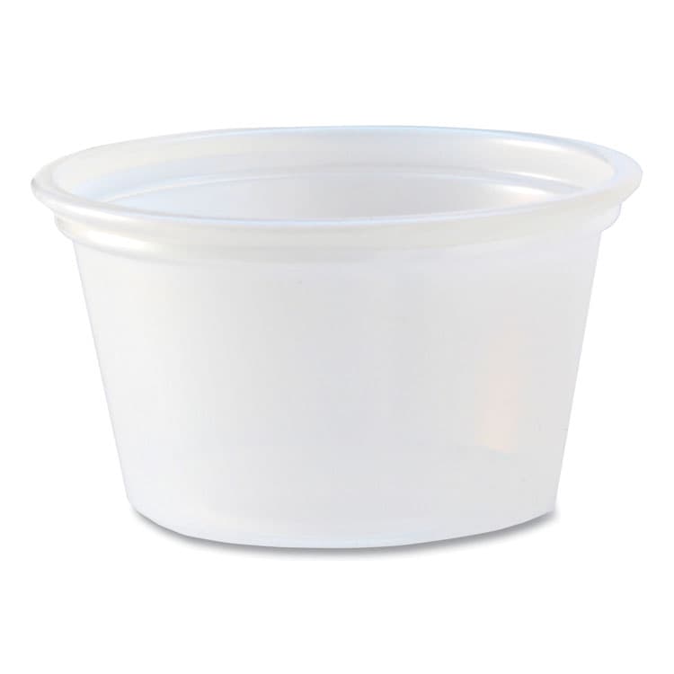 FABRI-KAL Portion Cups, 0.75 oz, Plastic, Translucent, 125/Sleeve, 20 Sleeve/Carton (FABPC075)