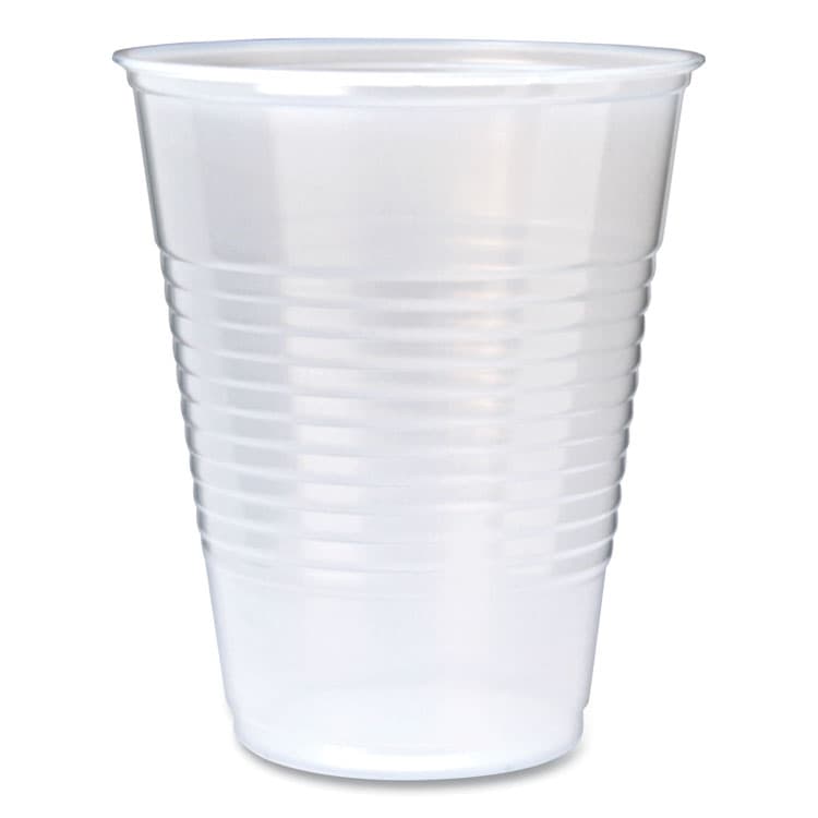 FABRI-KAL RK Ribbed Cold Drink Cups, 9 oz, Plastic, Clear, 100/Sleeve, 25 Sleeves/Carton (FABRK9)