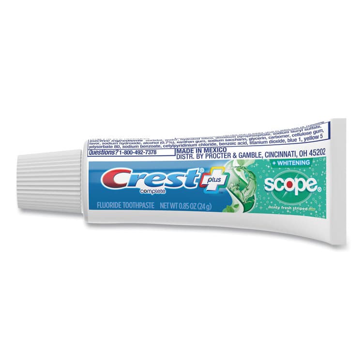 PROCTER & GAMBLE Complete Whitening Toothpaste + Scope, Mint, 0.85 oz Tube, 72/Carton (PGC04365)