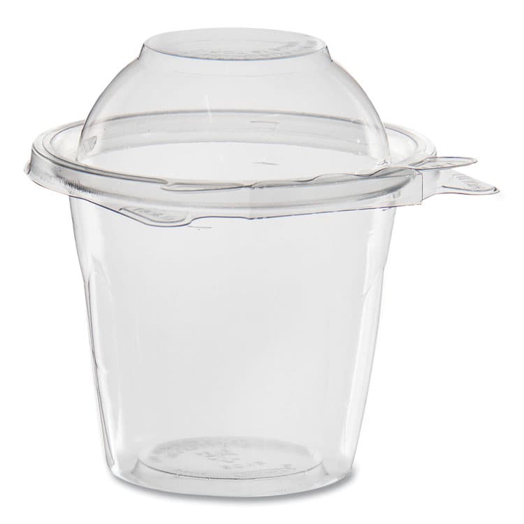 DART SafeSeal Tamper-Resistant, Tamper Evident Bowls, Dome Lid, 12 oz, 4.36 x 8.84 x 4.52, Clear, Plastic, 256/Carton (DCCSC12D)