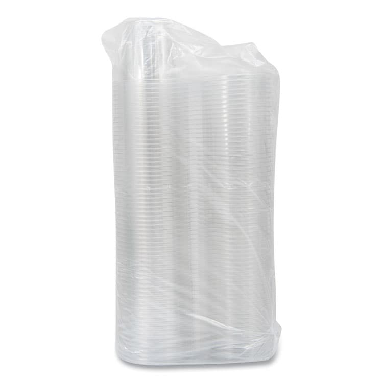 DART SafeSeal Tamper-Resistant, Tamper Evident Bowls, Flat Lid, 12 oz, 4.36 x 8.84 x 3.51, Clear, Plastic, 256/Carton (DCCSC12F) thumbnail 2