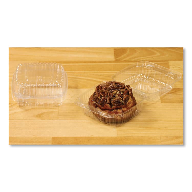 HFA Handi-Lock Single Compartment Food Container, 16 oz, 5.63 x 3.25, Clear, Plastic, 500/Carton (HFA6051D) thumbnail 2